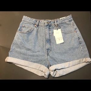 ZARA Mom Fit Denim Shorts
